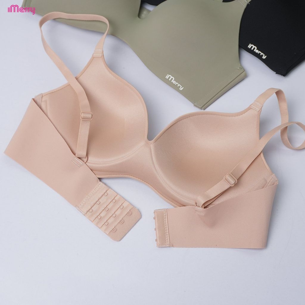 Áo lót su nữ iMerry không gọng đệm mỏng cúp lượn sóng mềm mại êm ái nâng nhẹ tự nhiên VA047