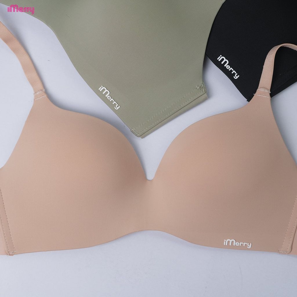 Áo lót su nữ iMerry không gọng đệm mỏng cúp lượn sóng mềm mại êm ái nâng nhẹ tự nhiên VA047