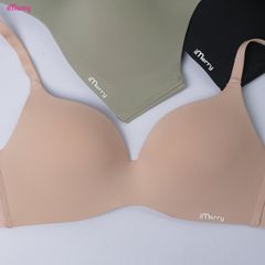 Áo lót su nữ iMerry không gọng đệm mỏng cúp lượn sóng mềm mại êm ái nâng nhẹ tự nhiên VA047