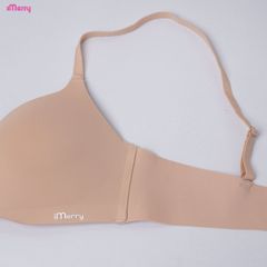 Áo lót su nữ iMerry không gọng đệm mỏng cúp lượn sóng mềm mại êm ái nâng nhẹ tự nhiên VA047