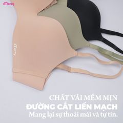 Áo lót su nữ iMerry không gọng đệm mỏng cúp lượn sóng mềm mại êm ái nâng nhẹ tự nhiên VA047