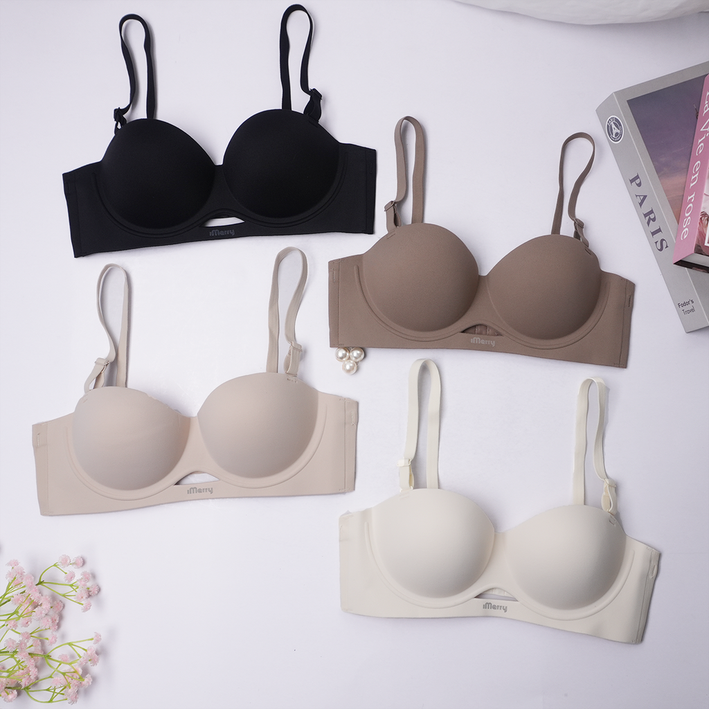 ÁO LÓT NỮ SU ĐÚC iMerry  CÚP NGANG MÚT ĐỆM DÀY NÂNG NGỰC DÂY VAI CÓ THỂ THÁO RỜI VA038