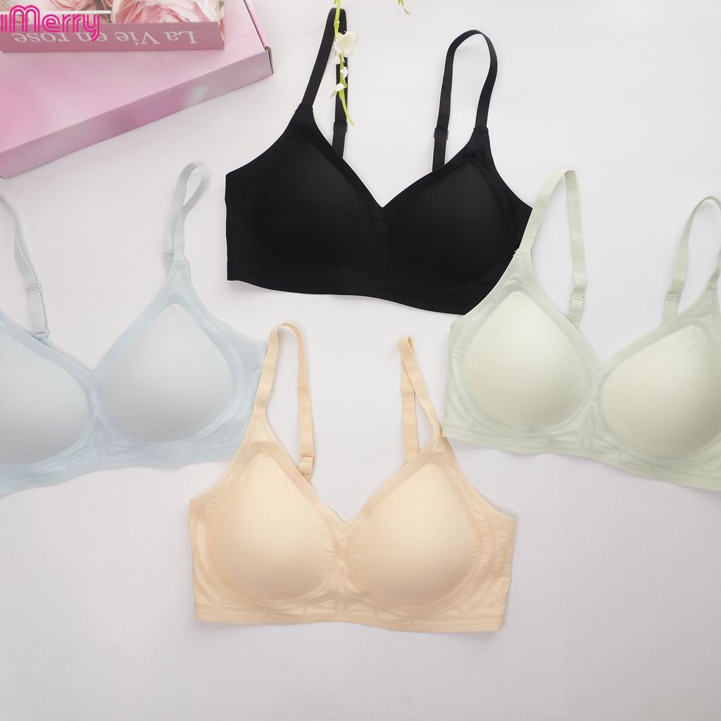 Áo lót su lụa băng iMERRY không gọng ,bản lưng cao,đệm mỏng,không đường may vải mát lạnh, mềm mại,mỏng nhẹ VA008