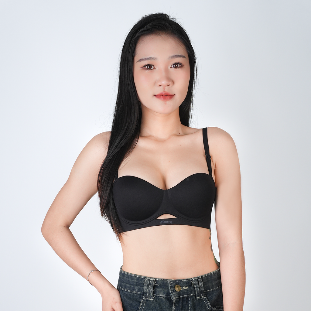 ÁO LÓT NỮ SU ĐÚC iMerry  CÚP NGANG MÚT ĐỆM DÀY NÂNG NGỰC DÂY VAI CÓ THỂ THÁO RỜI VA038