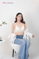 Áo lót su nữ iMerry phối ren chữ V siêu push up 7 cm với mút dày 4cm giúp nâng vòng 1 tự nhiên VA078
