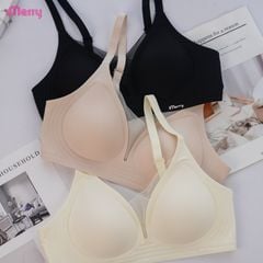 Áo lót su nữ iMerry phối ren chữ V siêu push up 7 cm với mút dày 4cm giúp nâng vòng 1 tự nhiên VA078