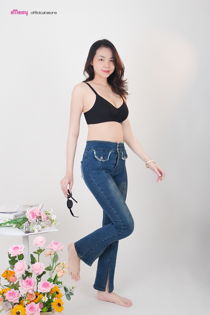Áo lót su nữ iMerry 3D siêu push up 7–8cm với mút dày 5cm giúp nâng và tôn vòng 1 tự nhiên VA072