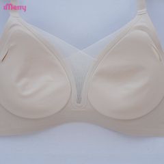Áo lót su nữ iMerry phối ren chữ V siêu push up 7 cm với mút dày 4cm giúp nâng vòng 1 tự nhiên VA078