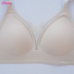 Áo lót su nữ iMerry phối ren chữ V siêu push up 7 cm với mút dày 4cm giúp nâng vòng 1 tự nhiên VA078