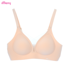 Áo lót su nữ iMerry phối ren chữ V siêu push up 7 cm với mút dày 4cm giúp nâng vòng 1 tự nhiên VA078