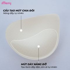 Áo lót su nữ iMerry phối ren chữ V siêu push up 7 cm với mút dày 4cm giúp nâng vòng 1 tự nhiên VA078
