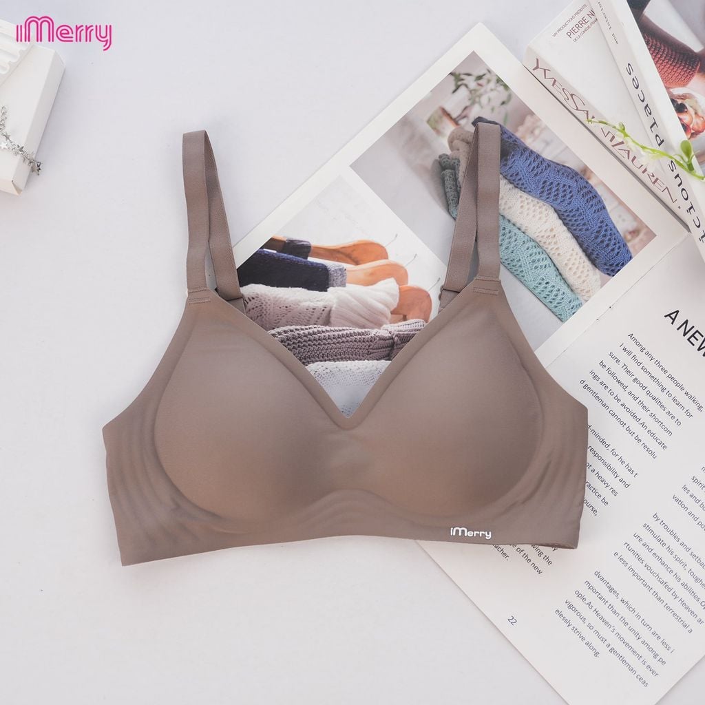 Áo lót su nữ iMerry 3D siêu push up 7–8cm với mút dày 5cm giúp nâng và tôn vòng 1 tự nhiên VA072