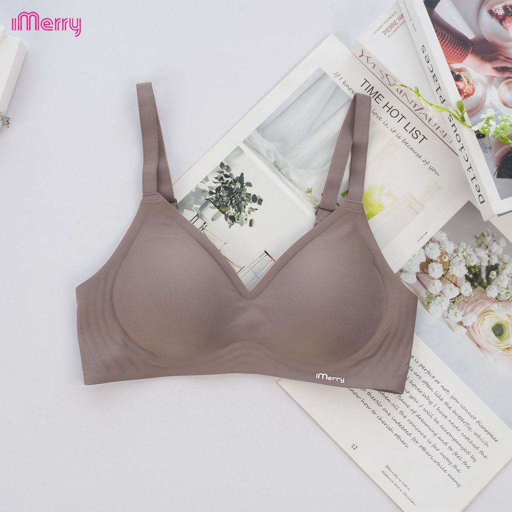 Áo lót su nữ iMerry 3D siêu push up 7–8cm với mút dày 5cm giúp nâng và tôn vòng 1 tự nhiên VA072