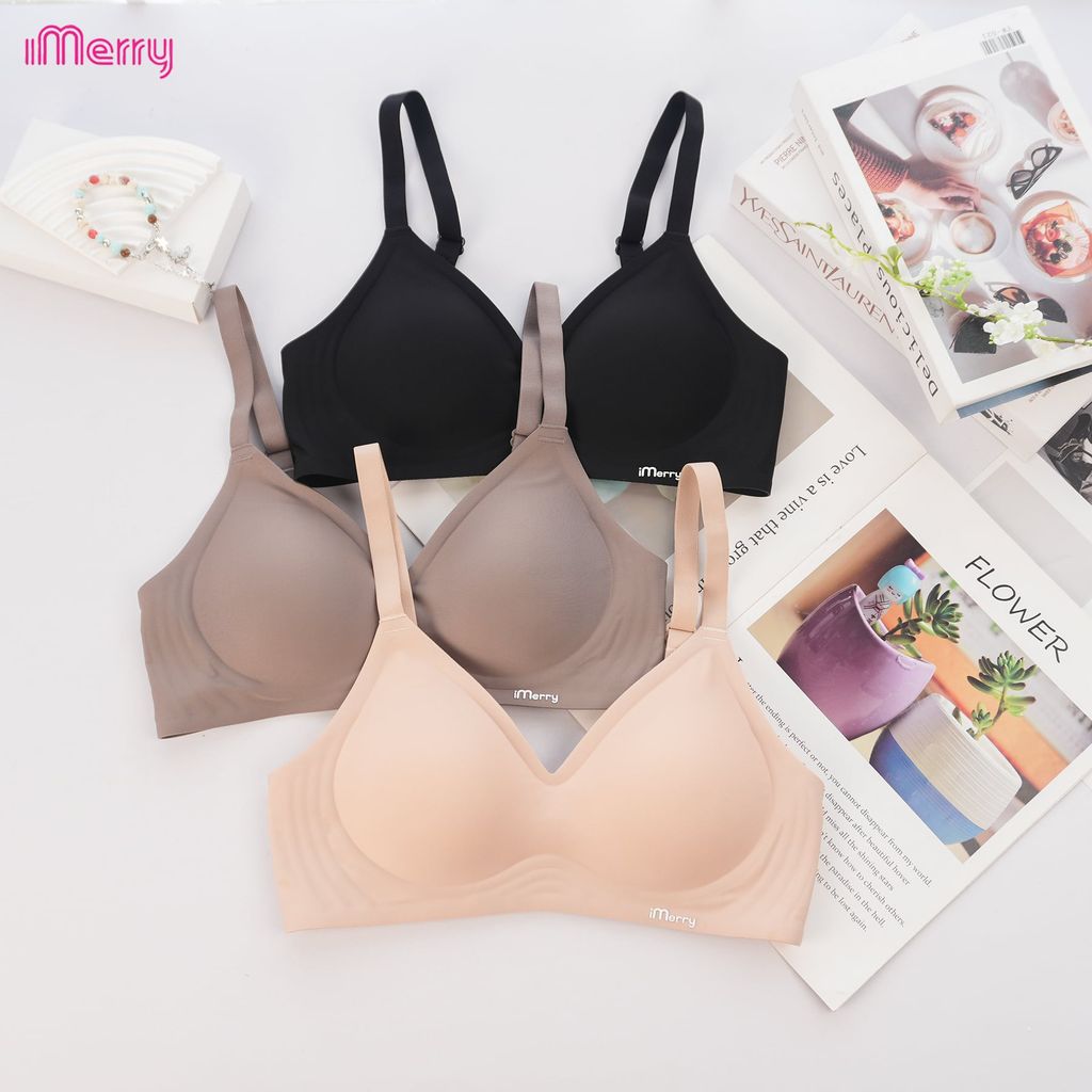 Áo lót su nữ iMerry 3D siêu push up 7–8cm với mút dày 5cm giúp nâng và tôn vòng 1 tự nhiên VA072