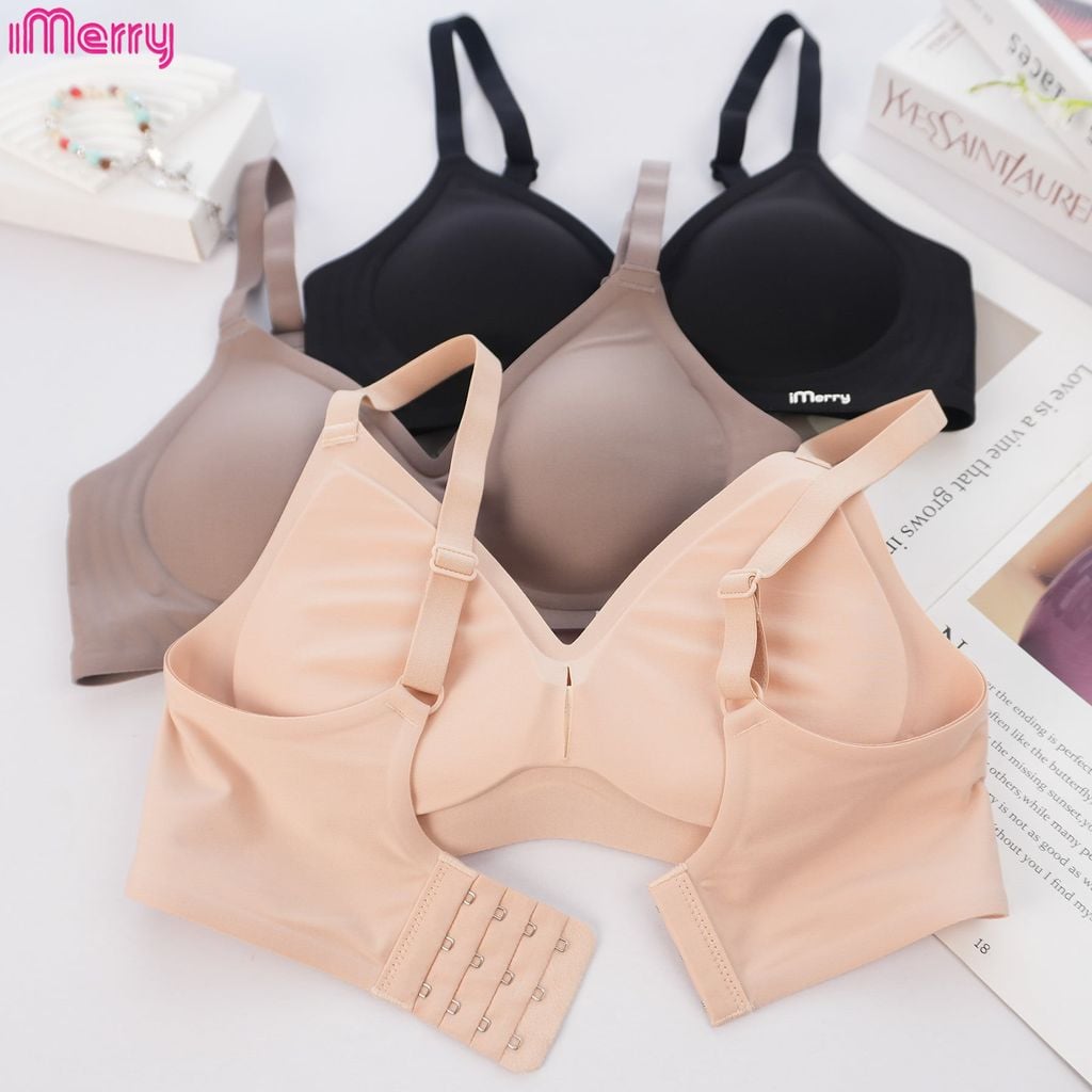Áo lót su nữ iMerry 3D siêu push up 7–8cm với mút dày 5cm giúp nâng và tôn vòng 1 tự nhiên VA072