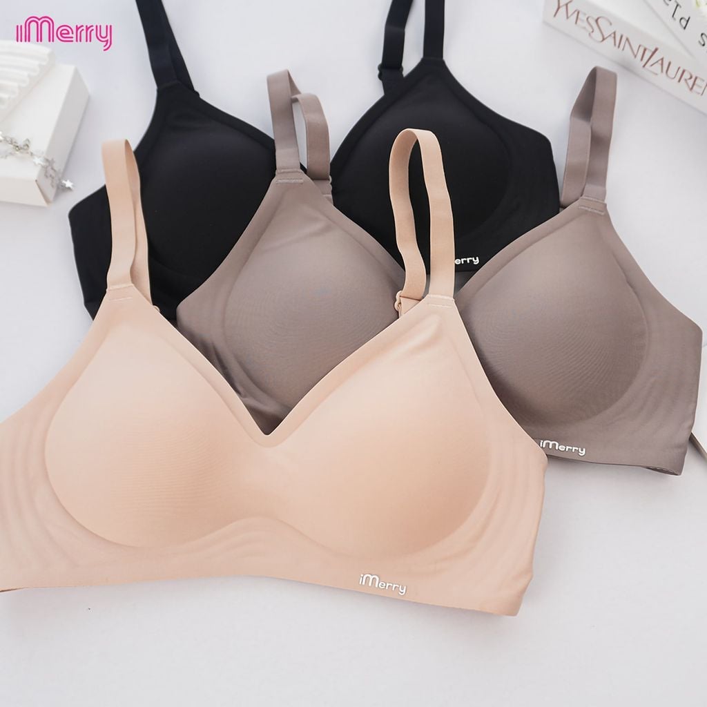 Áo lót su nữ iMerry 3D siêu push up 7–8cm với mút dày 5cm giúp nâng và tôn vòng 1 tự nhiên VA072
