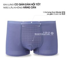 Combo 4 Quần lót nam cao cấp Profit iCOOLWEAR, quần boxer modal, thoáng khí, kháng khuẩn, khử mùi VN002
