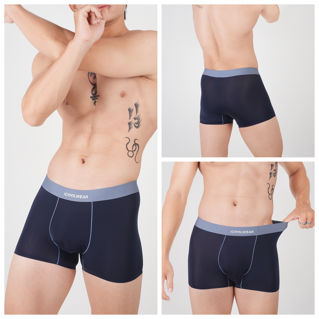 Combo 3 quần lót nam cao cấp profit iCOOLWEAR, Quần boxer nam thun lạnh, thoáng khí, kháng khuẩn, khử mùi vn017