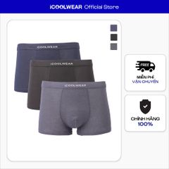 Combo 3 Quần lót nam cao cấp Profit iCOOLWEAR, Quần boxer nam thun lạnh họa tiết giả jean, thoáng khí ,kháng khuẩn, khử mùi VN016