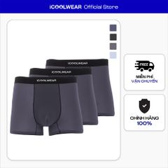 Combo 4 quần lót nam cao cấp profit iCOOLWEAR, Quần boxer nam thun lạnh, thoáng khí, kháng khuẩn, khử mùi vn017