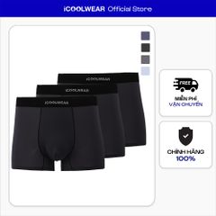 Combo 3 quần lót nam cao cấp profit iCOOLWEAR, Quần boxer nam thun lạnh, thoáng khí, kháng khuẩn, khử mùi vn017