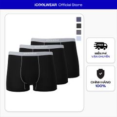 Combo 4 quần lót nam cao cấp profit iCOOLWEAR, Quần boxer nam thun lạnh, thoáng khí, kháng khuẩn, khử mùi vn017