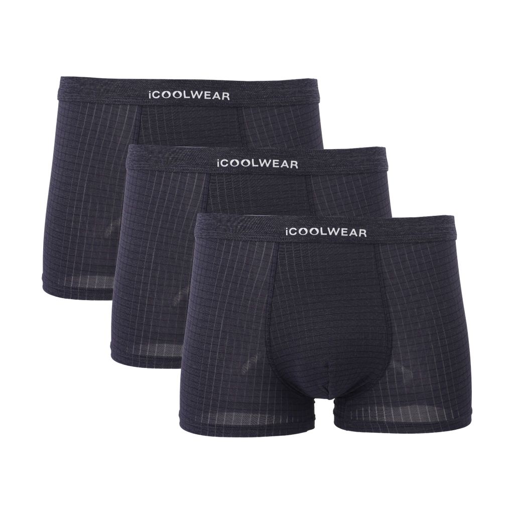 Combo 3 Quần lót nam cao cấp iCOOLWEAR, Quần boxer nam thun lạnh họa tiết ca rô, mềm mại, co giãn VN015