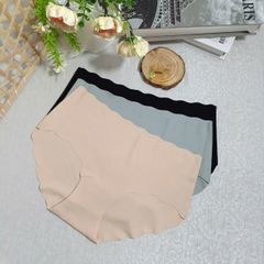 Combo 3 quần lót su nữ không viền gợn sóng iMERRY cạp cao mát lạnh mỏng nhẹ VQ043A