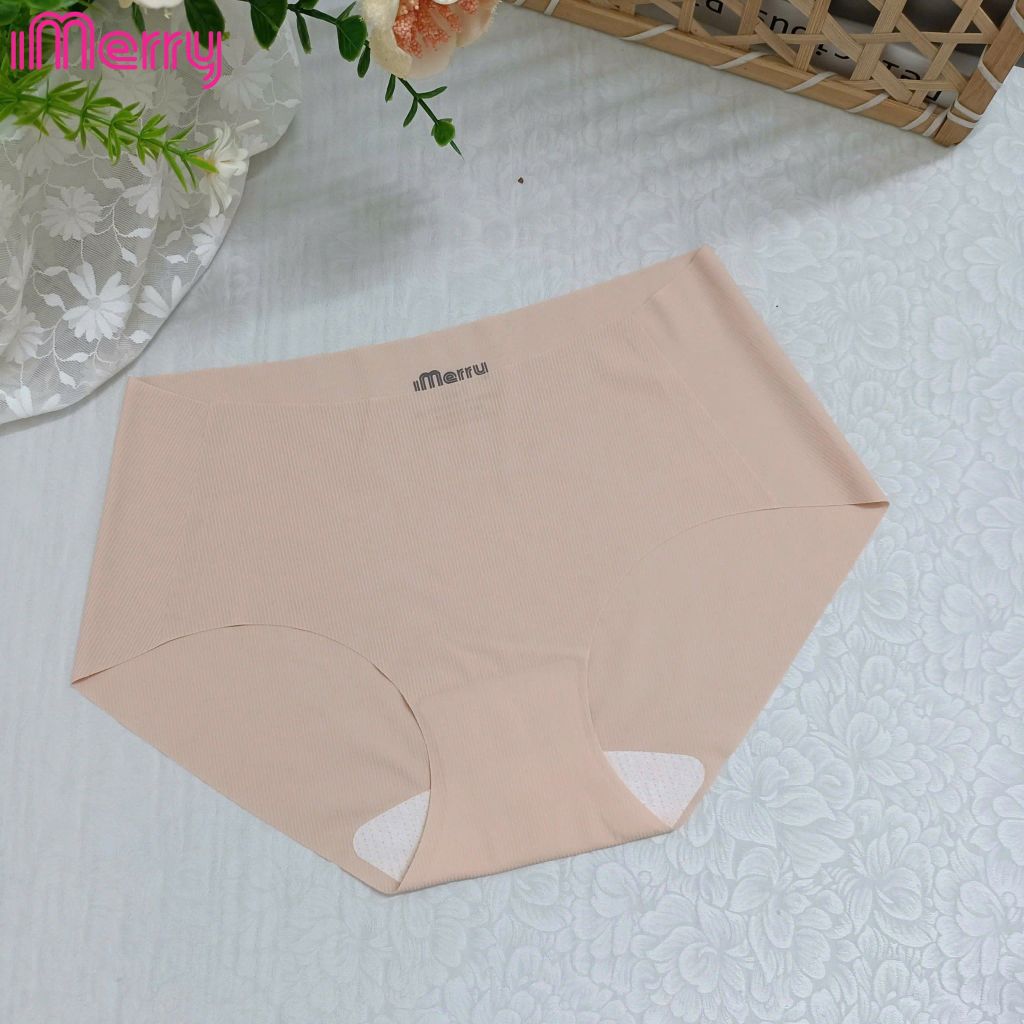 Combo 3 quần lót su tăm nữ iMERRY cạp cao không viền mỏng nhẹ VQ042