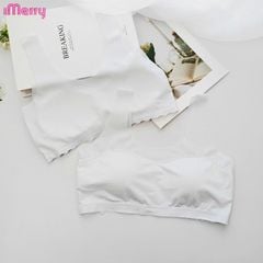 Áo lá học sinh iMerry cho bé gái từ 11 tới 17 tuổi chất cotton mềm thoáng mát mút liền BRA6619