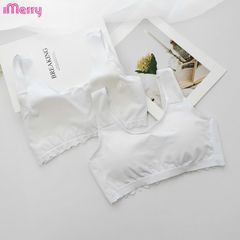 Áo lá học sinh iMerry cho bé gái từ 11 tới 17 tuổi chất cotton mềm thoáng mát mút liền BRA6619
