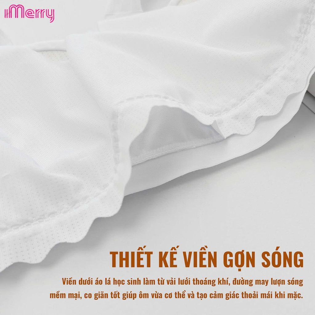 Áo lá học sinh iMerry cho bé gái từ 10 tới 17 tuổi chất mềm thoáng mát dây bản to mút liền BRA6121