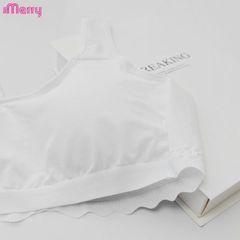 Áo lá học sinh iMerry cho bé gái từ 10 tới 17 tuổi chất mềm thoáng mát dây bản to mút liền BRA6121