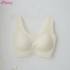Áo lót su nữ tàng hình iMerry không gọng không móc cài mút mỏng dây vai bản lớn nhẹ êm BRA628