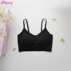 Áo lót su nữ tàng hình iMerry không gọng không móc cài mút mỏng dây vai bản nhỏ nhẹ êm BRA627