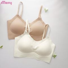 Áo lót su nữ tàng hình iMerry không gọng không móc cài mút mỏng dây vai bản nhỏ nhẹ êm BRA627