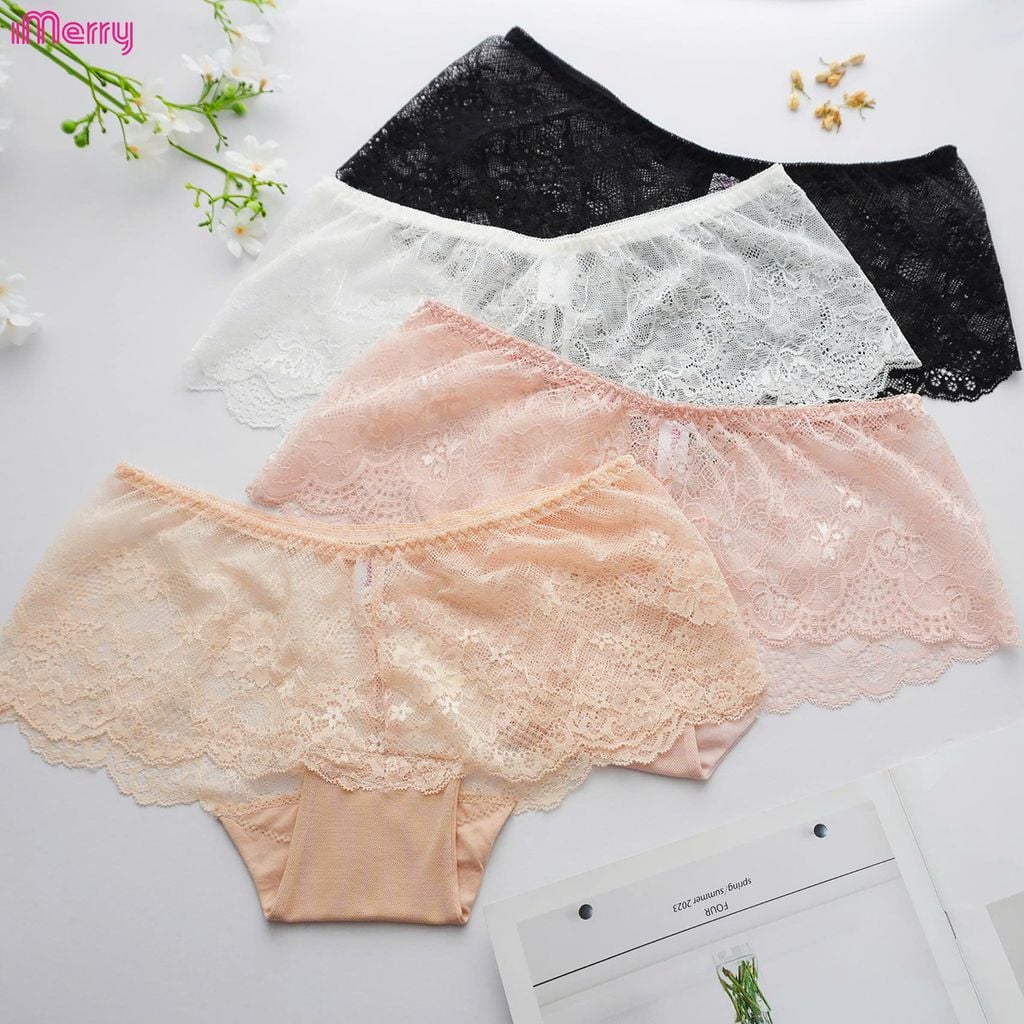 Quần lót ren nữ imerry ren cao cấp mềm mại họa tiết hoa quyến rũ thoáng khí VQ054