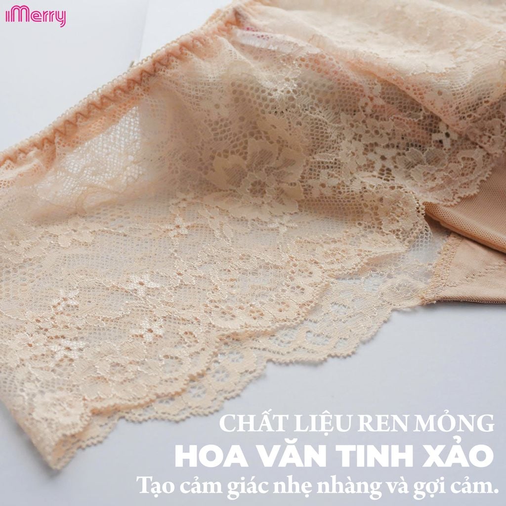 Quần lót ren nữ imerry ren cao cấp mềm mại họa tiết hoa quyến rũ thoáng khí VQ054