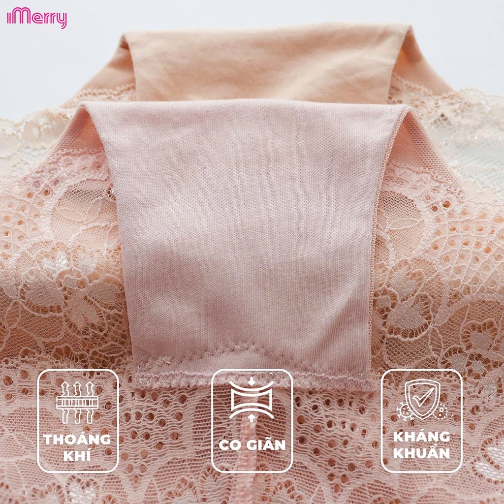 Quần lót ren nữ imerry ren cao cấp mềm mại họa tiết hoa quyến rũ thoáng khí VQ054