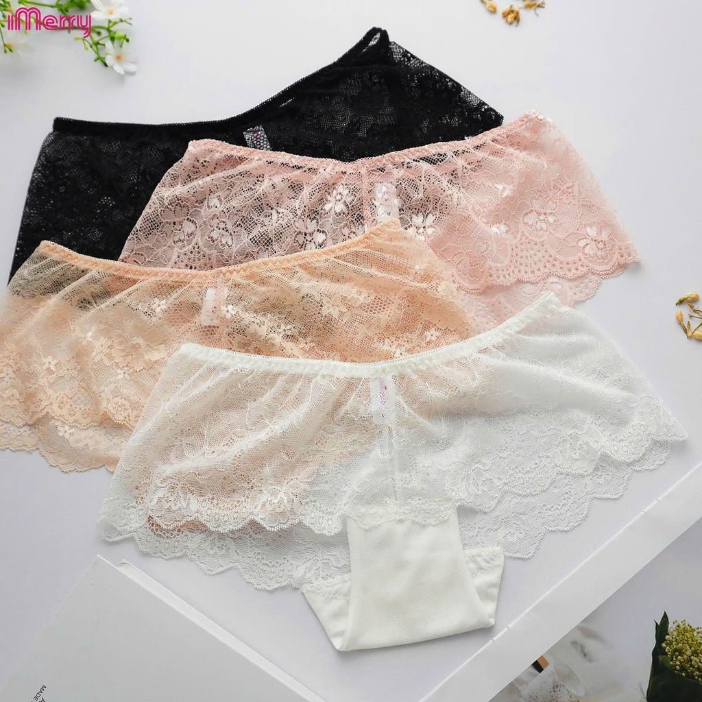 Quần lót ren nữ imerry ren cao cấp mềm mại họa tiết hoa quyến rũ thoáng khí VQ054