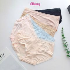 Combo 3 Quần lót nữ cotton gỗ sồi iMerry, thấm hút, mềm mại, mỏng nhẹ, cạp vừa VQ093A