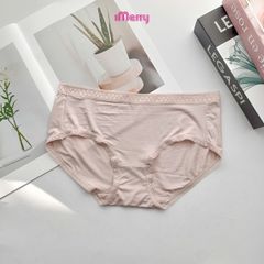 Combo 3 Quần lót nữ cotton gỗ sồi iMerry, thấm hút, mềm mại, mỏng nhẹ, cạp vừa VQ093A
