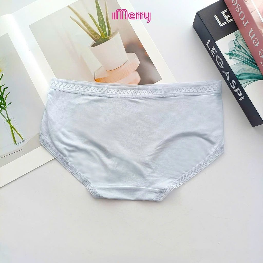 Combo 3 Quần lót nữ cotton gỗ sồi iMerry, thấm hút, mềm mại, mỏng nhẹ, cạp vừa VQ093A