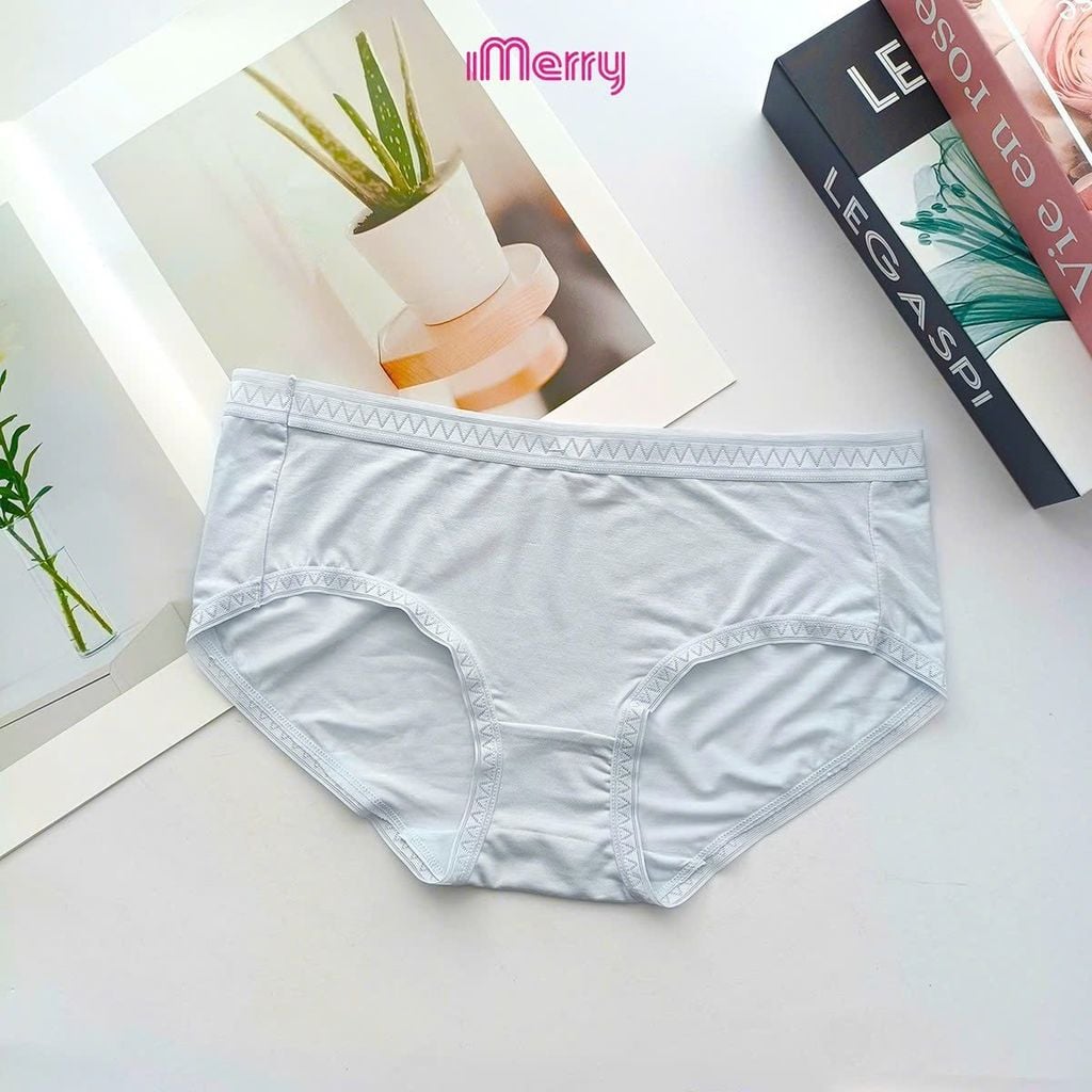 Combo 3 Quần lót nữ cotton gỗ sồi iMerry, thấm hút, mềm mại, mỏng nhẹ, cạp vừa VQ093A