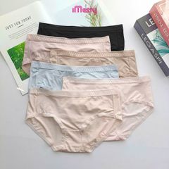 Combo 3 Quần lót nữ cotton gỗ sồi iMerry, thấm hút, mềm mại, mỏng nhẹ, cạp vừa VQ093A
