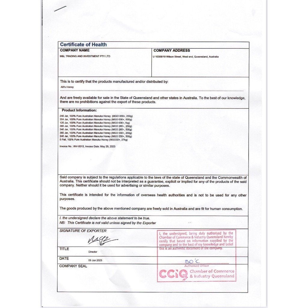  Mật ong Manuka MGO 265 + Dịu Họng, Dịu Viêm Dạ Dày Đại Tràng - Nhập Khẩu Úc 