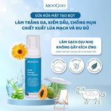  SỮA RỬA MẶT TRẮNG DA, KIỀM DẦU, CHỐNG MỤN, CHIẾT XUẤT HOA CÚC VÀ ĐU ĐỦ - MOOGOO 