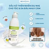  Dầu xả Moogoo Natural Scalp-Friendly Cream Conditioner cho da nhạy cảm, làm mềm tóc tự nhiên, 500ml 
