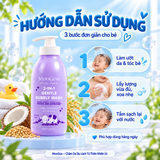  MooGoo Sữa Tắm Gội Tự Nhiên 2in1 Bubbly Wash 500ml Từ Cám Gạo Cho Bé Không Chứa SLS & Paraben 