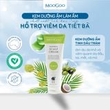  KEM DƯỠNG ẨM LÀM ẤM CHIẾT XUẤT TINH DẦU TRÀM, HỖ TRỢ VIÊM DA TIẾT BÃ - MOOGOO 